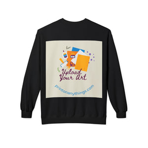 Custom Art Upload Crewneck Sweatshirt - Personalized Fleece Sweater