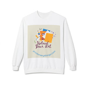 Custom Art Upload Crewneck Sweatshirt - Personalized Fleece Sweater