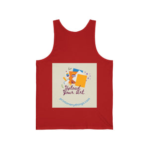 Customizable Art Upload Unisex Jersey Tank Top