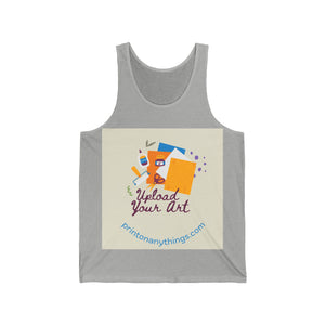 Customizable Art Upload Unisex Jersey Tank Top