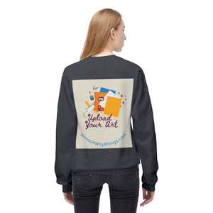 Custom Art Upload Crewneck Sweatshirt - Personalized Fleece Sweater