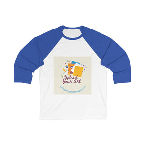 Creative Unisex 3/4 Sleeve Baseball Tee - Upload Your Art Design