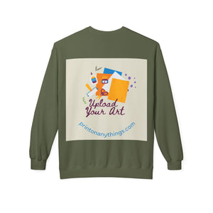 Custom Art Upload Crewneck Sweatshirt - Personalized Fleece Sweater