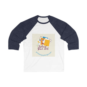 Creative Unisex 3/4 Sleeve Baseball Tee - Upload Your Art Design