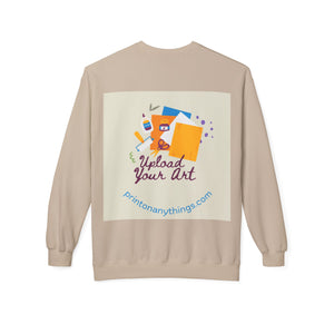 Custom Art Upload Crewneck Sweatshirt - Personalized Fleece Sweater