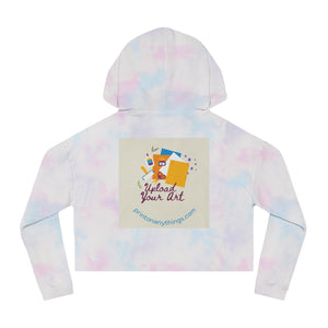 Custom Women’s Cropped Hooded Sweatshirt – Upload Your Art Design