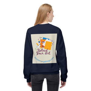 Custom Art Upload Crewneck Sweatshirt - Personalized Fleece Sweater