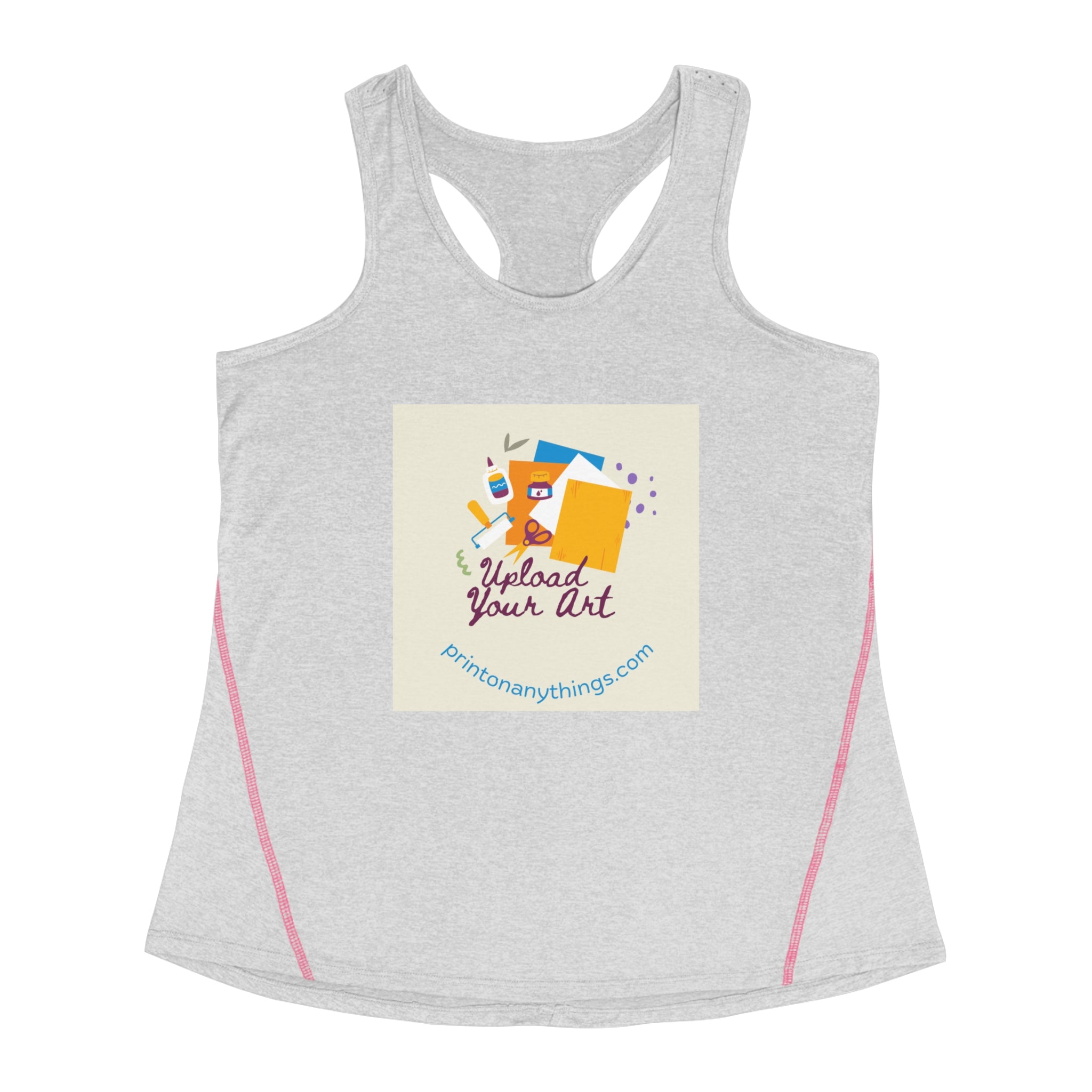 Customizable Racerback Sports Top - Upload Your Art