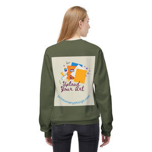 Custom Art Upload Crewneck Sweatshirt - Personalized Fleece Sweater