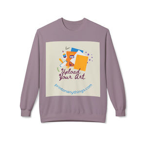 Custom Art Upload Crewneck Sweatshirt - Personalized Fleece Sweater