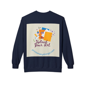 Custom Art Upload Crewneck Sweatshirt - Personalized Fleece Sweater