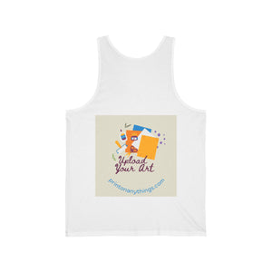 Customizable Art Upload Unisex Jersey Tank Top