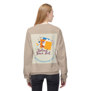 Custom Art Upload Crewneck Sweatshirt - Personalized Fleece Sweater