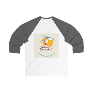 Creative Unisex 3/4 Sleeve Baseball Tee - Upload Your Art Design