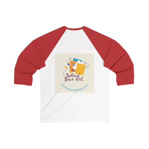 Creative Unisex 3/4 Sleeve Baseball Tee - Upload Your Art Design