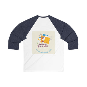 Creative Unisex 3/4 Sleeve Baseball Tee - Upload Your Art Design