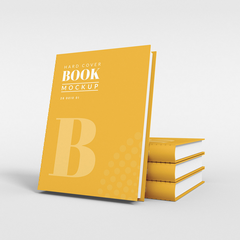 Hardcover book mockup