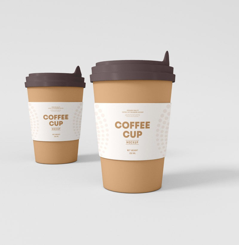 Paper cups coffee